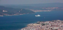 Kilitbahir ve Çanakkale'nin Uçaktan Çekilen Fotoğrafı