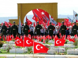 57. Alay Şehitliği'nde Düzenlenen Bir Törenden Görünüm