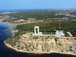 Çanakkale Şehitler Abidesi'nin Havadan Görünümü