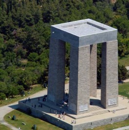 Çanakkale Şehitler Abidesi'nin Havadan Görünümü