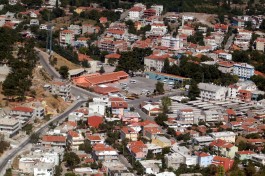 Bayramiç İlçe Merkezinin Havadan Görünümü