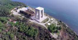 Çanakkale Şehitler Abidesi'nin Havadan Görünümü