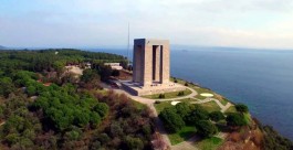 Çanakkale Şehitler Abidesi'nin Havadan Görünümü