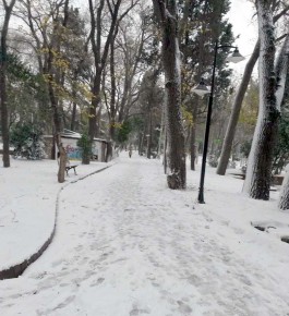 Kış Mevsiminde Çanakkale Halk Bahçesi