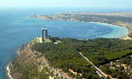 Çanakkale Şehitler Abidesi'nin Havadan Görünümü