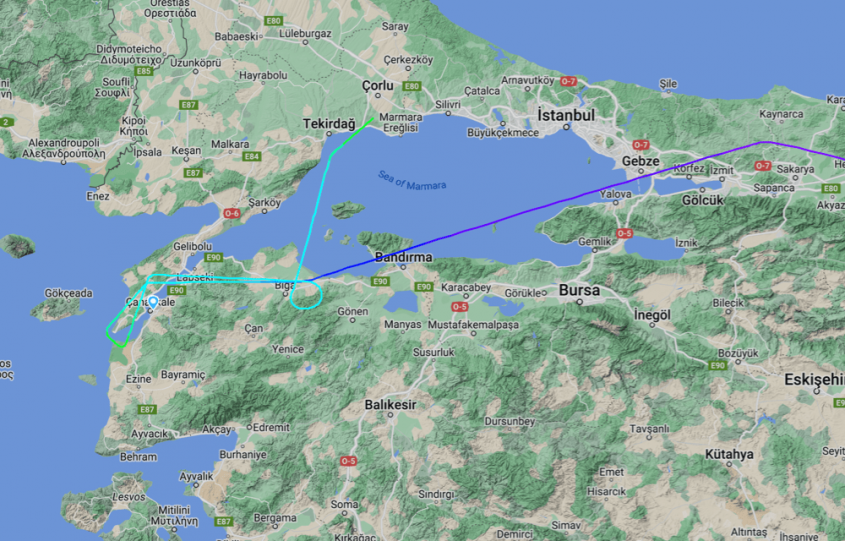  Ankara-Çanakkale Uçağı Çanakkale Havalimanı'na İniş Yapamadı 