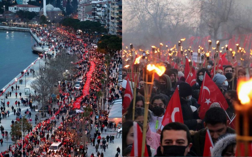  Çanakkale’de Fener Alayı Coşkusu 