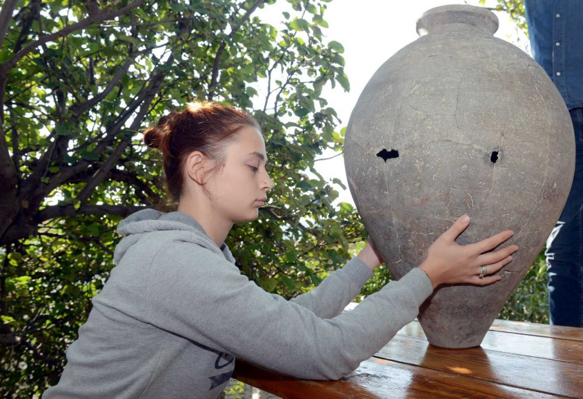  İşte Çanakkale’de Bulunan 2 Bin  500 Yıllık Yayık Küpü 