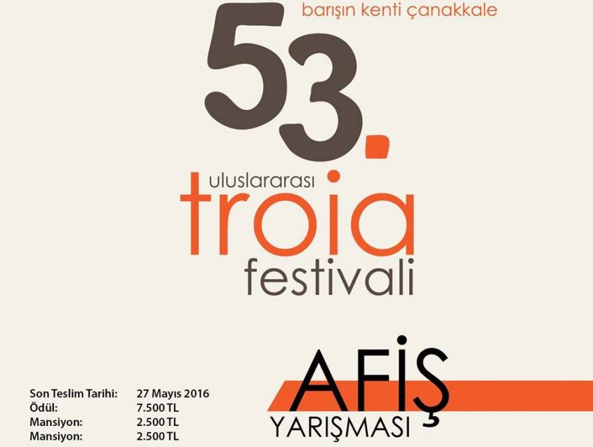  53. Uluslararası Troia Festivali Afiş Yarışması Başvuruları Başladı 