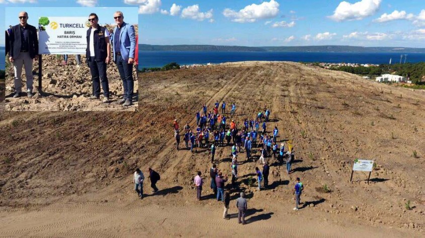  Gelibolu Maratonuna Katılanlar İçin 10 Bin Fidan Diktiler 